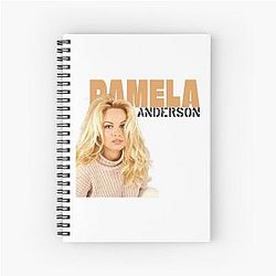 Pamela Anderson Spiral Notebook