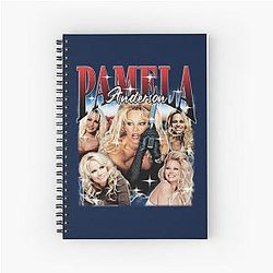 Pamela Anderson Retro Spiral Notebook