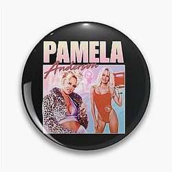 Pamela Anderson Baywatch Style Retro Collage Pin