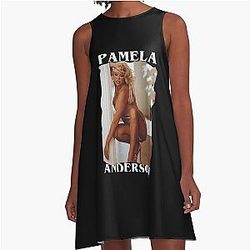 Pamela Anderson Seductive A-Line Lingerie Dress