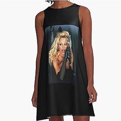 Pamela Anderson Barb Wire A Line Dress