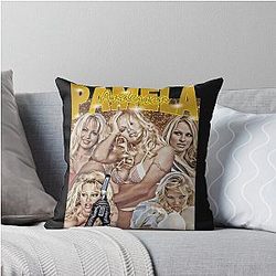 Pamela Anderson Glamorous Retro Collage Pillow