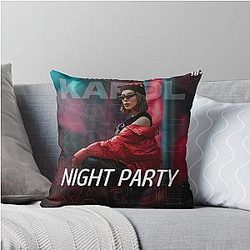 NIGHT PAMELA ANDERSON Throw Pillow