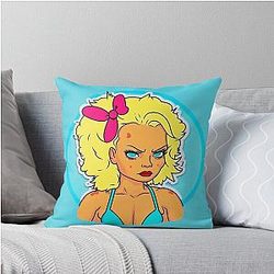 Pamela Anderson Drawn Throw Pillow