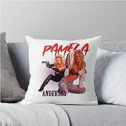 Pamela Anderson Sexy Poster Fan Art Throw Pillow