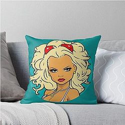 Pamela Anderson Drawing Throw Pillow