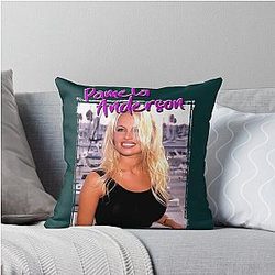 Pamela Anderson Throw Pillow