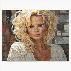 Digital Design of Pamela Anderson Jigsaw Puzzle