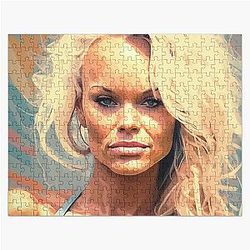 Pamela Anderson Minimalist Style Poster Jigsaw Puzzle