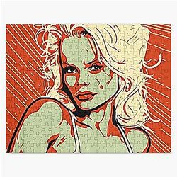 Pamela Anderson Vintage Style Poster Jigsaw Puzzle