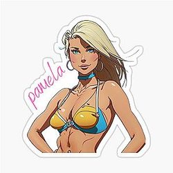 Pamela Anderson T-Shirt Sticker
