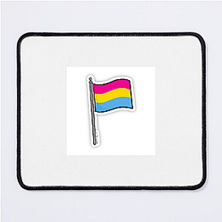 Pansexual Flag 3 Pansexual Flag Mouse Pads