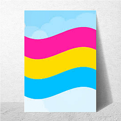 Pansexual Flag Pride Pansexual Flag Posters