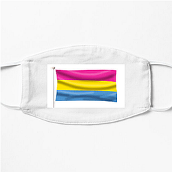 Pansexual Flag 2 Pansexual Flag Face Masks