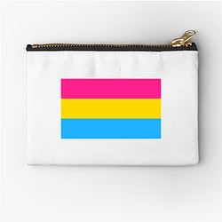 Pansexual Flag 1 Pansexual Flag Zipper Pouches