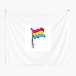 Pansexual Flag 3 Pansexual Flag Tapestries