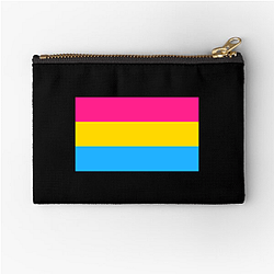 Pansexual Flag 1 Pansexual Flag Zipper Pouches