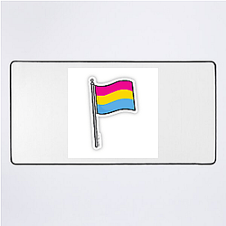 Pansexual Flag 3 Pansexual Flag Mouse Pads