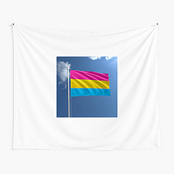 Pansexual Flag Pride 2 Pansexual Flag Tapestries