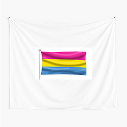 Pansexual Flag 2 Pansexual Flag Tapestries