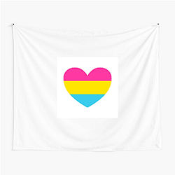 Pansexual Flag Pride 3 Pansexual Flag Tapestries