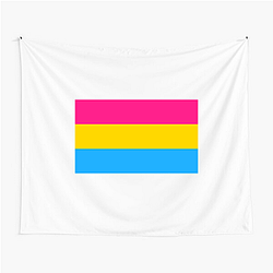 Pansexual Flag 1 Pansexual Flag Tapestries