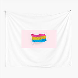 Pansexual Flag Pride 4 Pansexual Flag Tapestries
