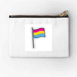 Pansexual Flag 3 Pansexual Flag Zipper Pouches