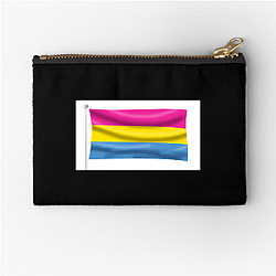 Pansexual Flag 2 Pansexual Flag Zipper Pouches