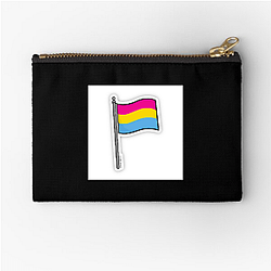 Pansexual Flag 3 Pansexual Flag Zipper Pouches