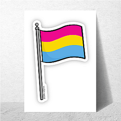 Pansexual Flag 3 Pansexual Flag Posters