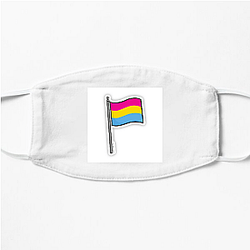 Pansexual Flag 3 Pansexual Flag Face Masks