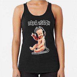 baby papa roach art   Racerback Tank Top