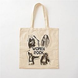 Women Rock - Pat Benatar Cotton Tote Bag