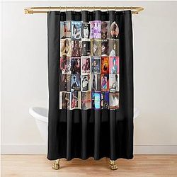 Pat Benatar Singles Covers Shower Curtain