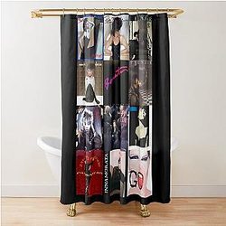 Pat Benatar Album Covers V-Neck Shower Curtain