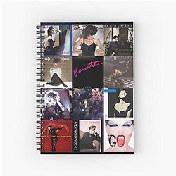 Pat Benatar Album Covers V-Neck Spiral Notebook