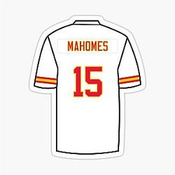 Patrick Mahomes Jersey Stickers