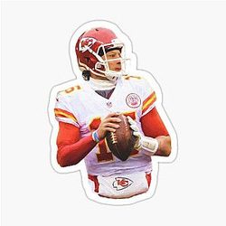 Patrick Mahomes Kansas City Football Fans Sticker