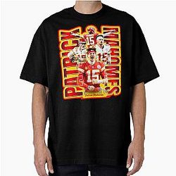 Patrick Mahomes Football Oversized T-Shirt