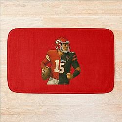 Patrick Mahomes Texas Tech University Football Bath Mat