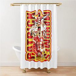 Patrick Mahomes Football Artwork Shower Curtain