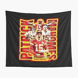 Patrick Mahomes Football Star Tapestry