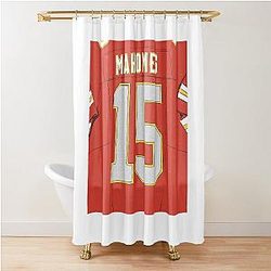 Patrick Mahomes Kansas City Chiefs Shower Curtain