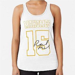 Patrick Mahomes Kansas City Chiefs Racerback Tank Top