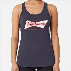 Football Player - Patrick Mahomes is the King of Football Gifts for Men and Women Racerback Tank Top