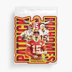 Patrick Mahomes Football Star Artwork Duvet Cover
