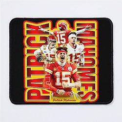 Patrick Mahomes Football Artwork Mouse Pad