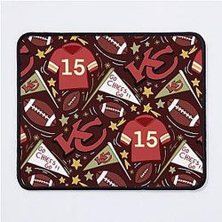 Patrick Mahomes Chiefs Mouse Pad in Dark Red