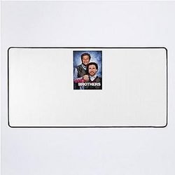 Travis Kelce and Patrick Mahomes Step Brothers Desk Mat